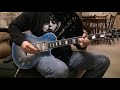 Heartbreaker Solo blue burst silver sparkle Les Paul Custom Led Zeppelin tribute Ace Frehley guitar