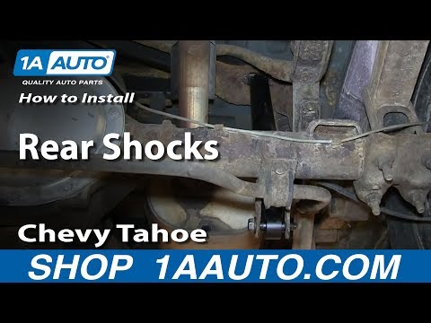 How To Install Replace Rear Shocks 1995-99 Chevy Tahoe GMC Yukon