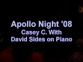 apollo night 08 casey campbell with david sides on piano