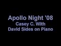 apollo night 08 casey campbell with david sides on piano