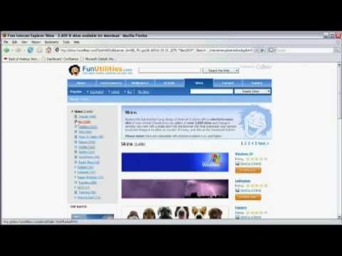 how to change ie skin