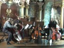 exciting quartet with barry green and colleagues from wroclaw international workshop: rotaru catalin, hans sturm and isb and poland competition winner gunars upatniek.