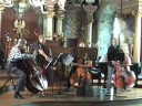 exciting quartet with barry green and colleagues from wroclaw international workshop: rotaru catalin, hans sturm and isb and poland competition winner gunars upatniek.