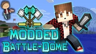 Minecraft: MODDED BATTLE-DOME w/Mitch&Friends Part 1 - BALKON'S WEAPONS MOD!