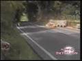 accidente de moto el chofer sale volando