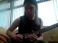 jeff loomis' solo from the new warrel dane album. its not loomis' most technical solo by a long shot but his non metric playing makes it difficult to replicate in some of the faster passages.

all done by ear. no tabs available.
