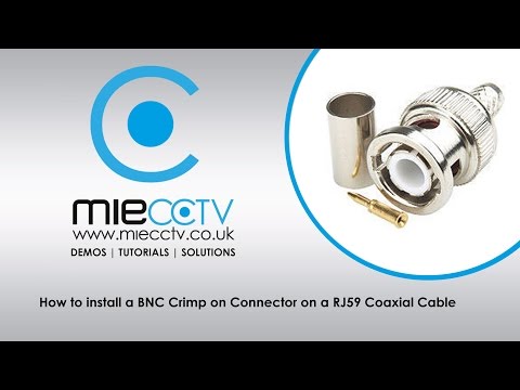 how to fit bnc crimp connector