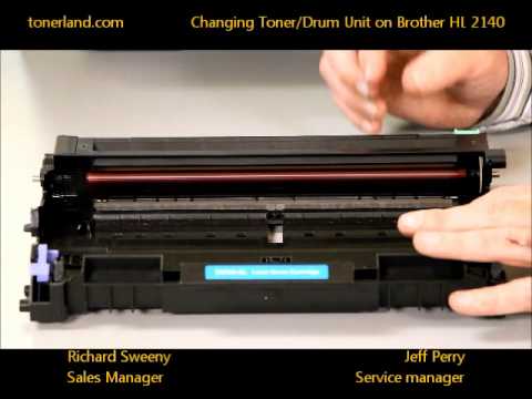 Video: Brother HL 2140 - How To Change Your Toner/Drum