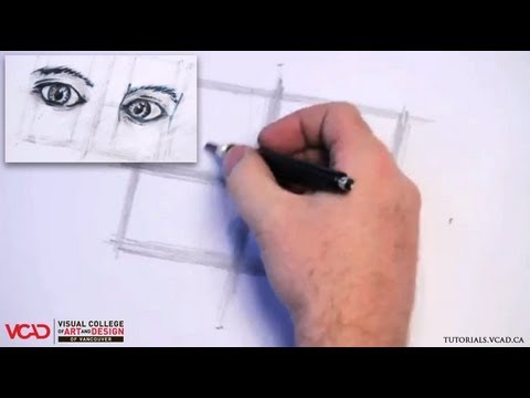 how to draw two eyes