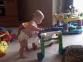 Braedon walking.....kind of