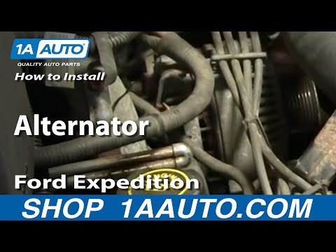 How To Install Replace Alternator Ford F-150 Expedition Lincoln Navigator 97-03 1AAuto.com