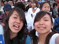 michelle and i singing along with some korean folk song guy at hollywood bowl korean concert 2007.  yah.. we were bored.  haha.