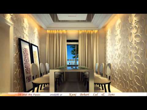 wall art - 3D Wall Art Panels that gives your space a 3D Textured look, can be multi-colored as well.