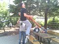 Backflip failed !! accident !!