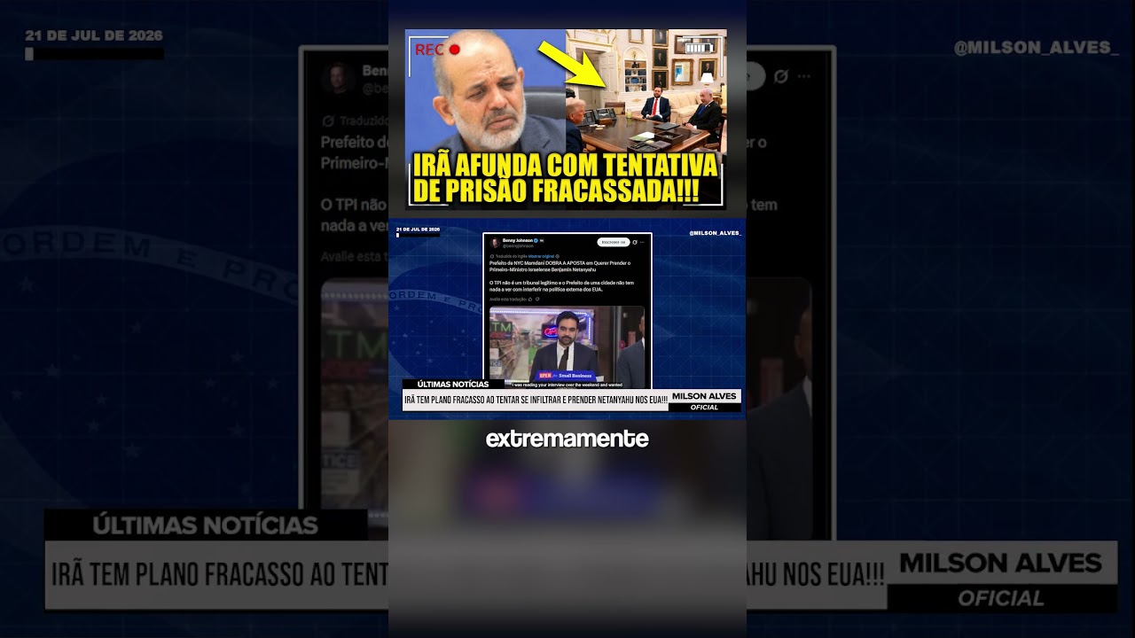 Irã TEM PLANO FRACASSO ao tentar se infiltrar e prender Netanyahu NOS EUA!!!