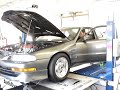 92 h23 vtec with a rosko racing euro r manifold, rosko racing fuel rail, skunk 2 stage 2 pro cams, 13:5.1, pump gas, all motor 241hp 238 ftlb tq