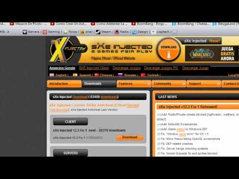 Como Descargar E Instalar sXe Injected v15.0 Para El Counter Strike 1.6