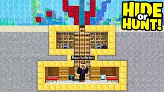 I made a SECRET underwater CORAL Minecraft Base! (Hide Or Hunt)