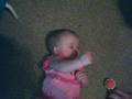 Saydi playing on the floor