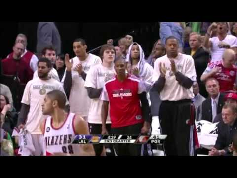 Andre Miller to Nicolas Batum against Lakers