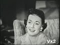 legendary newsman edward r. murrow interviewed televison's hottest star, gisele mackenzie, in her new york city apartment in 1955.  gisele was then currently starring on 