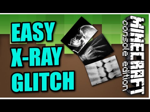 how to do the x ray glitch on minecraft