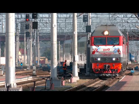 Уникальный «Поезд Памяти» побывал в Гомельской области видео