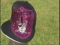 LA Raiders Reebok Fitted w/ Swarovski Crystal/Color LA Raiders Reebok Fitted w/ Swarovski Crystal/Color