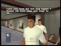 here are the credits plus that bonus mission at the end which involves you running round and talking to the members of the development team, plus i try to get revenge on the programmer who did the collision detection but it doesn't go too well. you can punch them all you like, they wont die.
