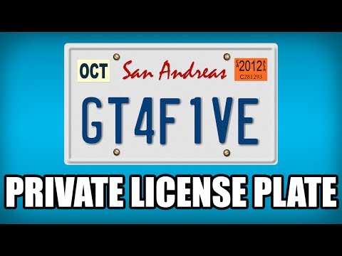 how to get more license plates in gta v