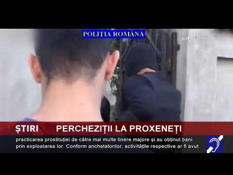 Percheziții la proxeneți