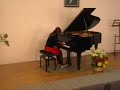 12-year old girl learns piano for 3 years. Competition recording 2006 - I prize