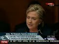 Clinton Questions Crocker and Petraeus
