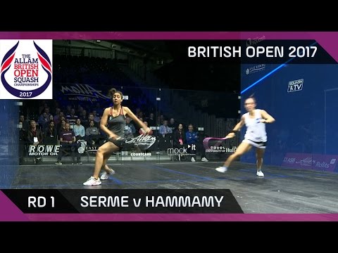 Squash: Serme v Hammamy - British Open 2017 Rd 1 Highlights