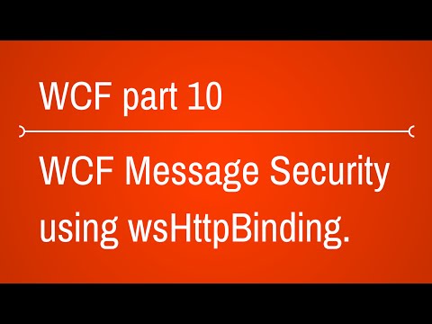 how to provide security in wcf