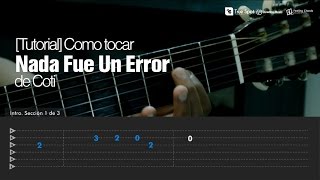 Como tocar "Nada fue un error" de Coti en Guitarra [Tutorial Feeling Chords]