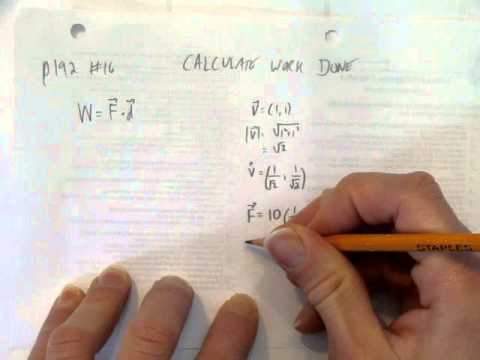 how to calculate work