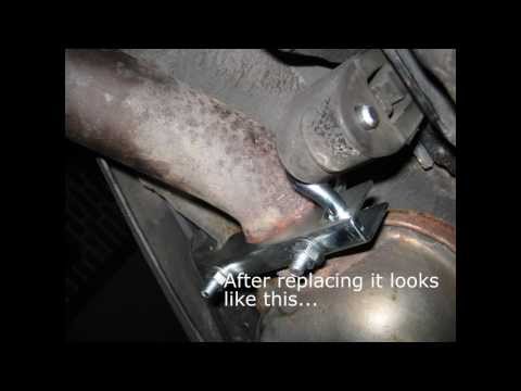 Volvo V70 2000 – 2007 replace broken exhaust holding / support brackets