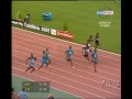 asafa powell haciendo el record del mundo de 100ml