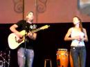 singing in eugene,oregon with his sister on 6-22-07