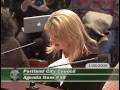 Mayor Sam Adams of Portland, Oregon denies citizens their right to address him