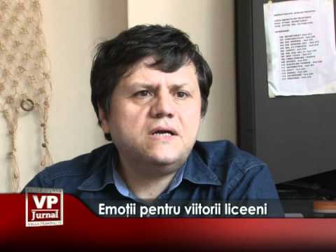 Emoţii pentru viitorii liceeni