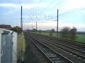 Class 158 Northern passes Copmanthorpe Crossing on the 1713 York Blackpool North with a 2tone horn