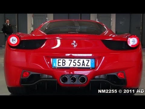 Ferrari 458 Italia SOUND - Start Up, Revs and Accelerations!
