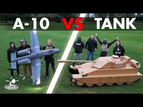 A-10 Warthog  VS  Tank - Epic Airsoft Battle