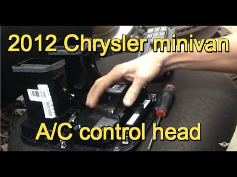 2012 Chrysler Town and Country HVAC control head replacement