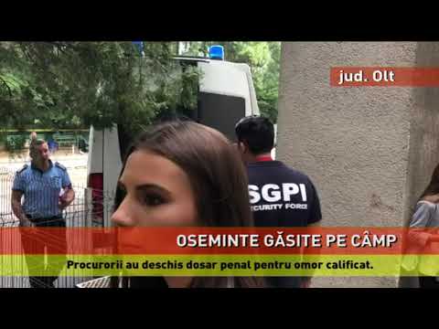 Două cranii umane și bucăți de schelete, descoperite pe un câmp de lângă Caracal