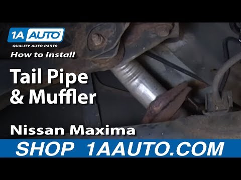 How To Install Replace Tail Pipe and Muffler 2000-03 Nissan Maxima