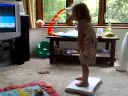 Ella does Wii Fit