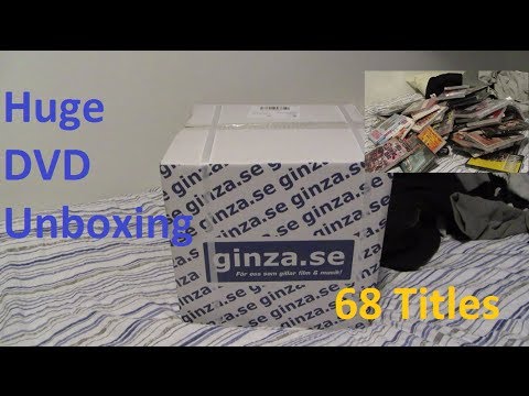Giant DVD Unboxing - 68 Titles!